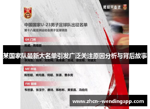 某国家队最新大名单引发广泛关注原因分析与背后故事